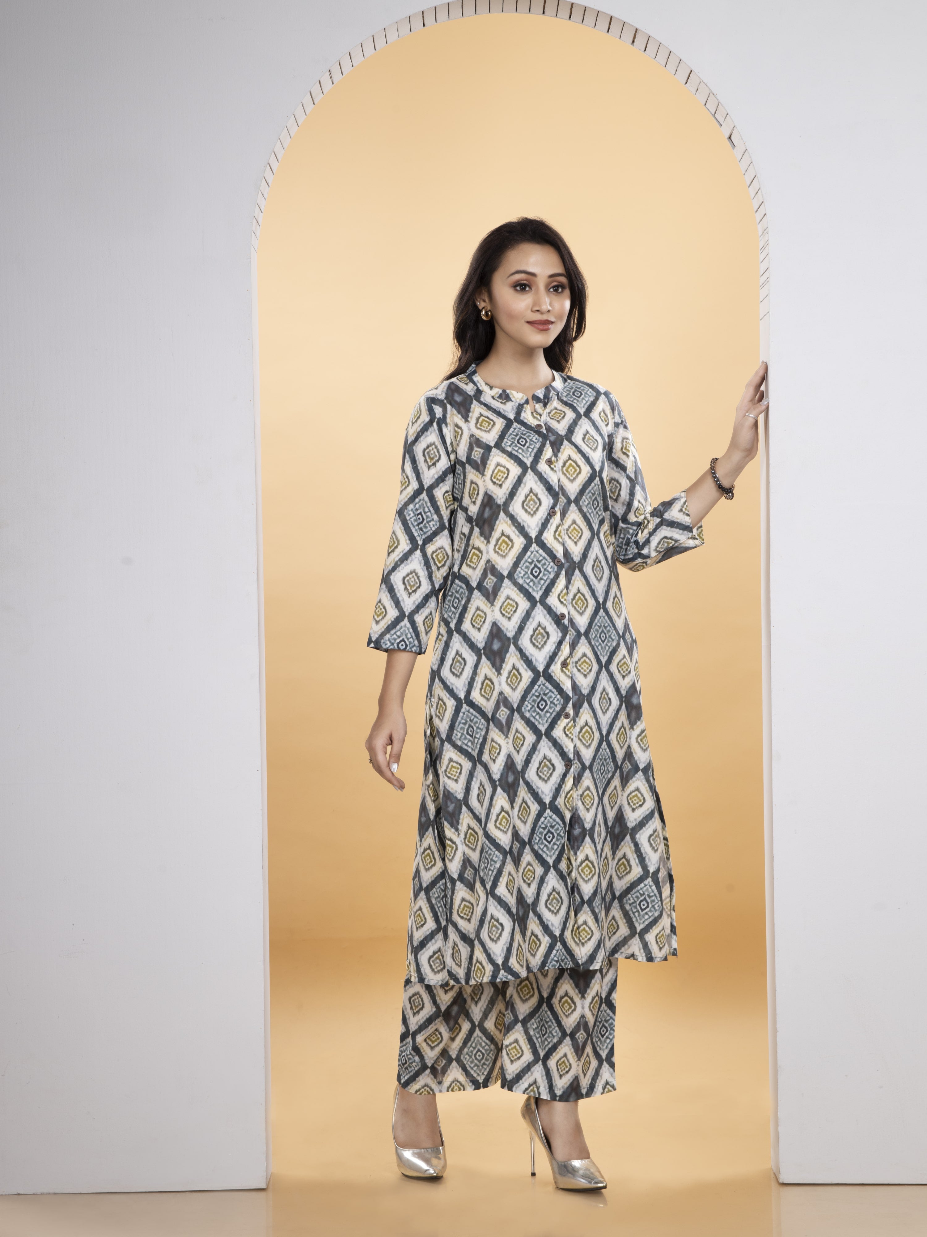 Desiora Pure Cotton Kurti & Palazzo set