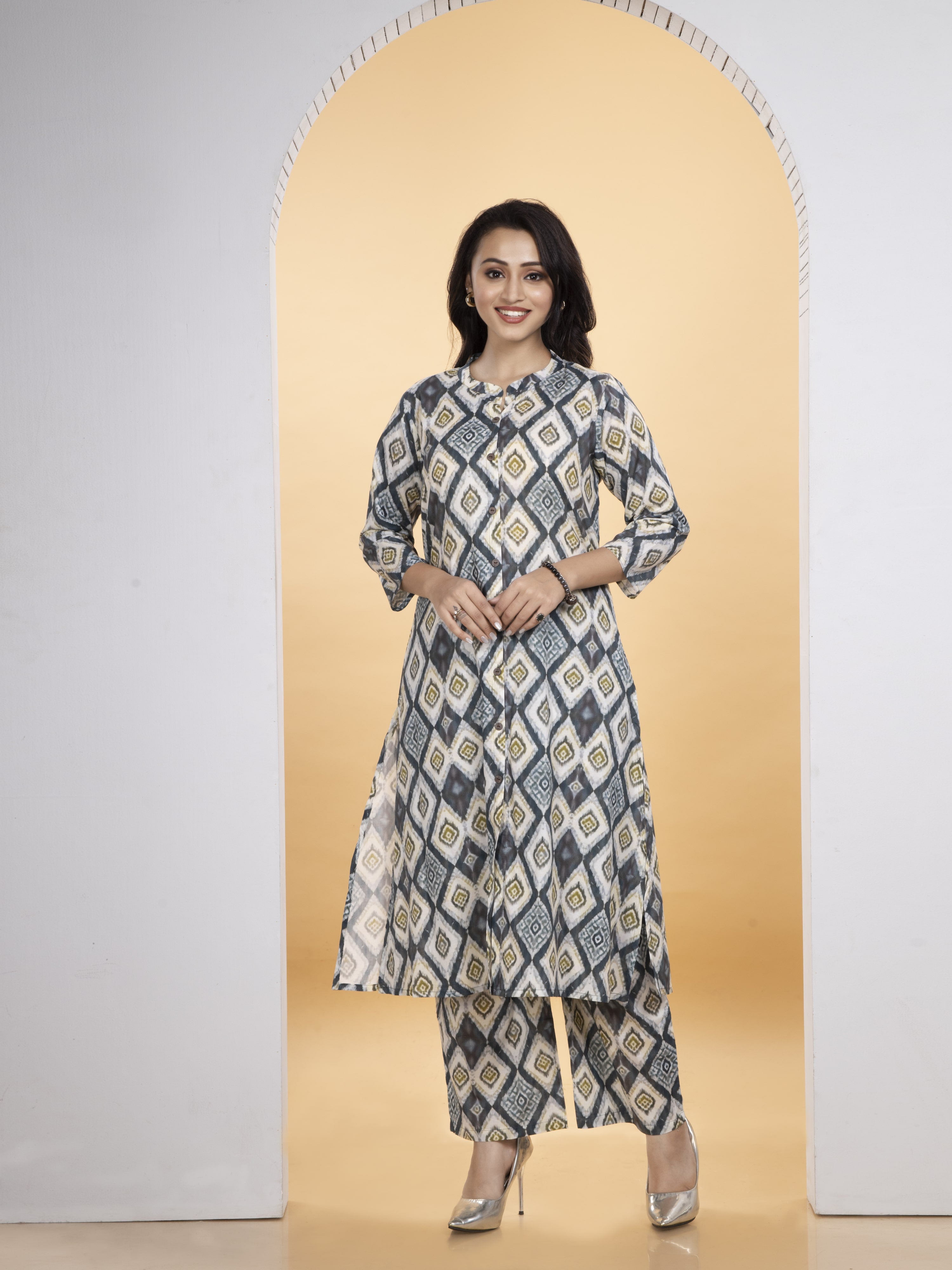 Desiora Pure Cotton Kurti & Palazzo set